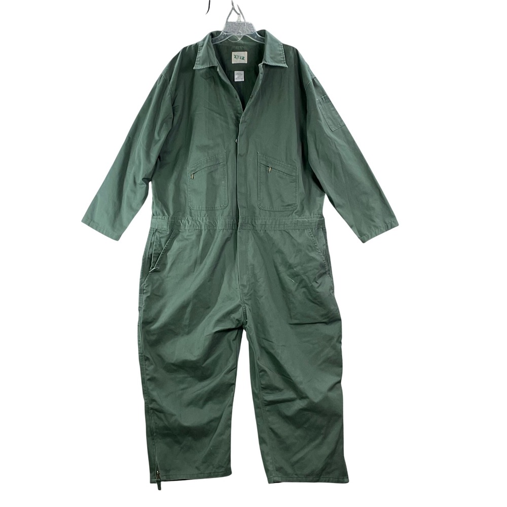 Key Coveralls Mens 3XL Green Workwear Overalls‎ Twill Workwear Uniform Outdoors